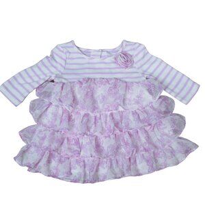 Pippa‎ & Jullie Tulle Shirt Dress Toddler Girls 18M Purple Long Sleeve Pullover
